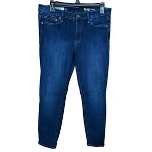 CLEARANCE Gap 1969 Women's 29S True Skinny Jeans Dark Wash Denim Stretch Short